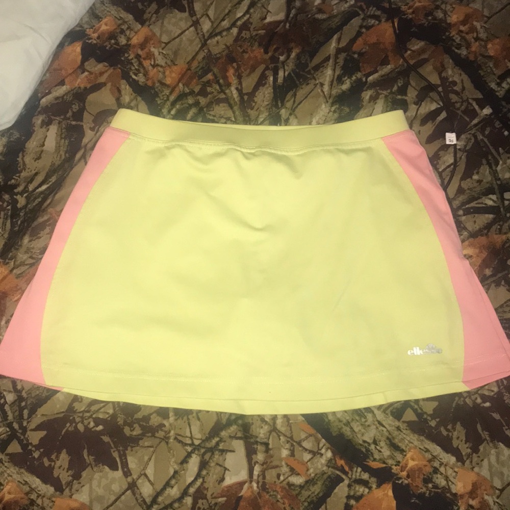 Green & Pink Tennis skirt